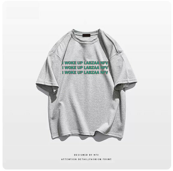 新款圓領T恤【M-3XL】【淺灰色-220g】(下單後聯絡客服確認發貨尺碼) 