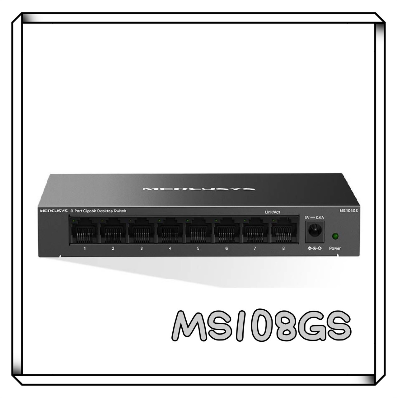 MERCUSYS 水星 MS108GS 8 埠 Gigabit 桌上型交換器