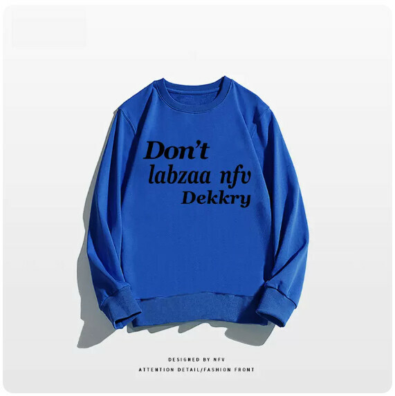Crewneck sweatshirt [M-3XL] [royal blue-thin] (contact customer service to confirm the shipping size after placing an order) 