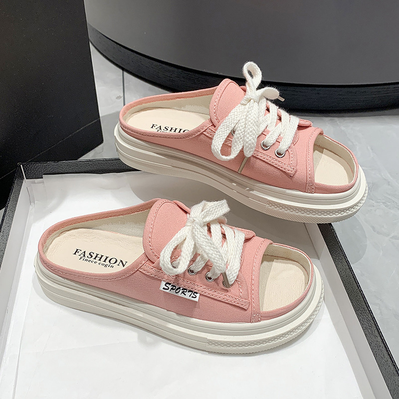 Hot selling canvas sandals (pink size 35-40) (please contact customer service to confirm the delivery size after placing the order)