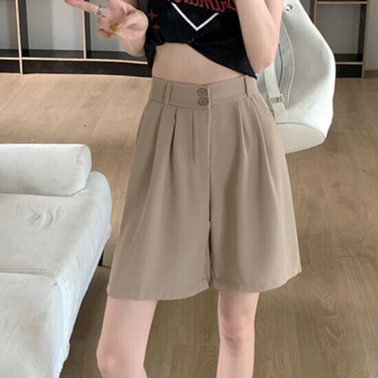 熱賣休閒西裝短褲【卡其】【S-XL碼】(下單後請聯絡客服確認發貨尺碼)