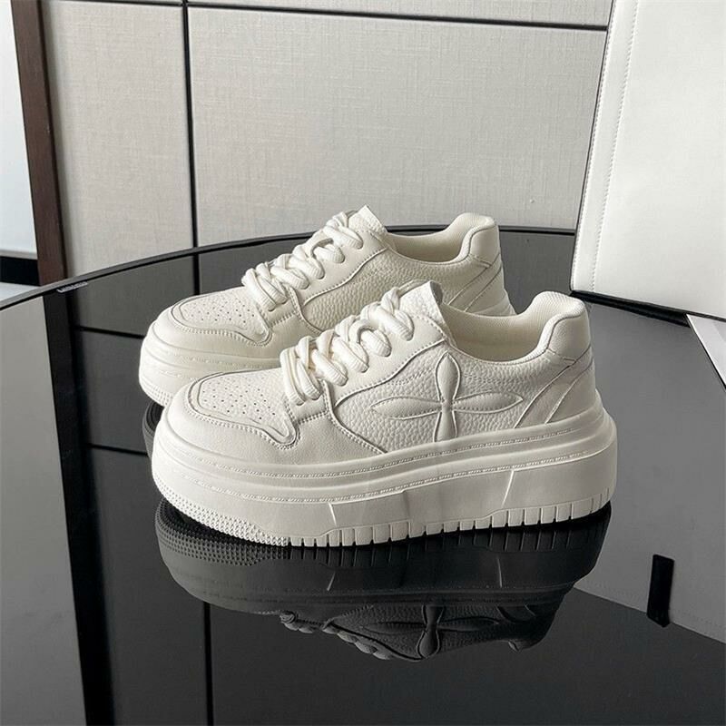 Hot selling versatile white shoes (yellow leather, sizes 35-40) (please contact customer service to confirm the delivery size after placing the order)