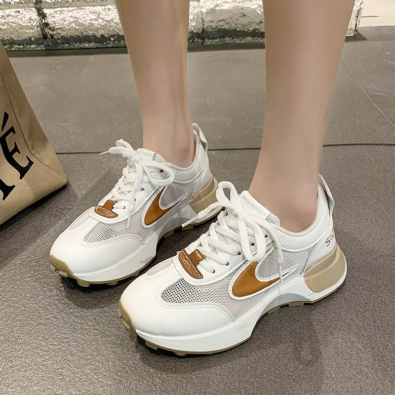 Hot selling thin breathable mesh shoes (orange size 35-40) (please contact customer service to confirm the delivery size after placing the order)