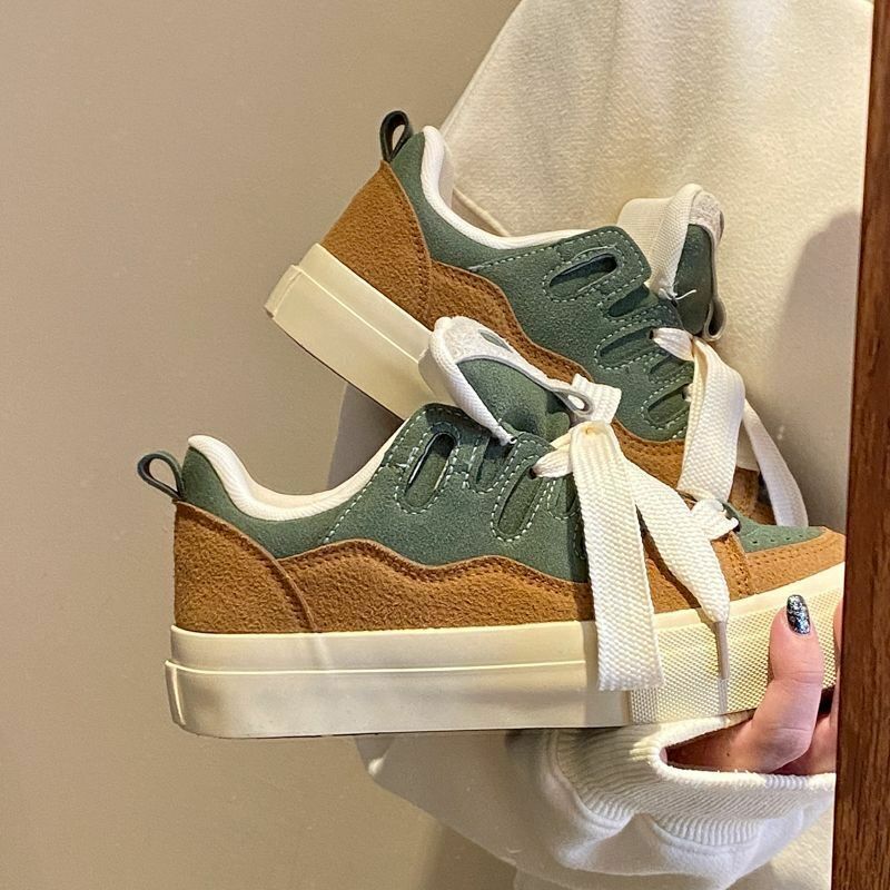Hot selling color matching casual sneakers (green size 35-40) (please contact customer service to confirm the delivery size after placing the order)