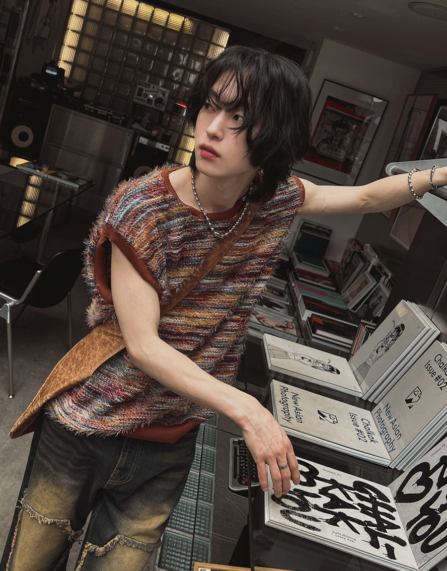 Alaki混搭風斑馬背心