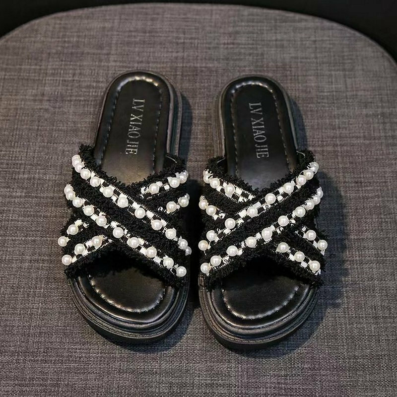 Hot selling cross slippers (black size 35-40) (please contact customer service to confirm the delivery size after placing the order)