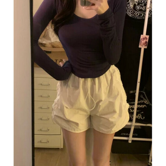 Hot Selling Thin High Waist Shorts [White] [S-XL] (Please contact customer service to confirm the delivery size after placing the order)