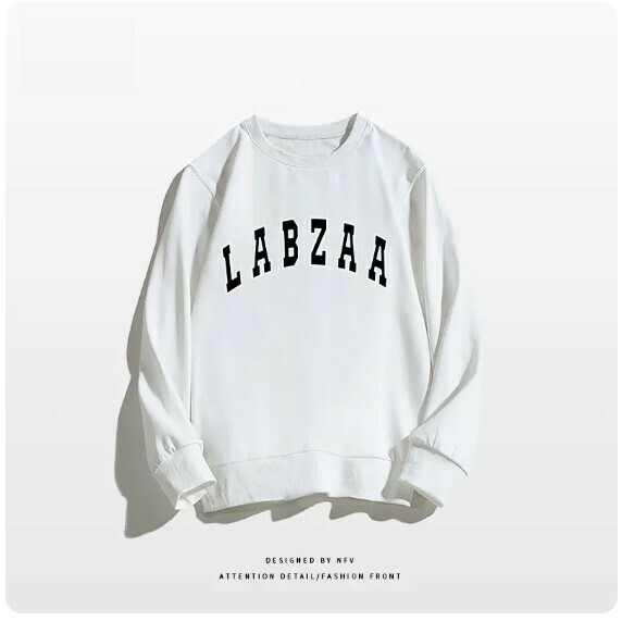 爆款圓領衛衣【M-3XL】【白色-薄款】(下單後聯絡客服確認發貨尺碼) 