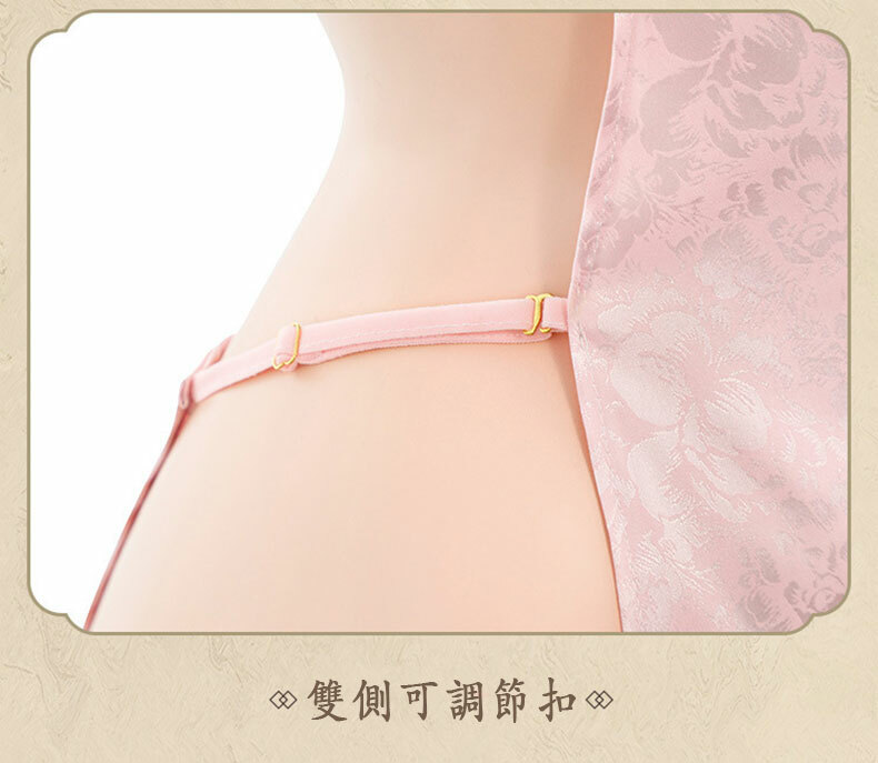 古典高開衩露胸旗袍