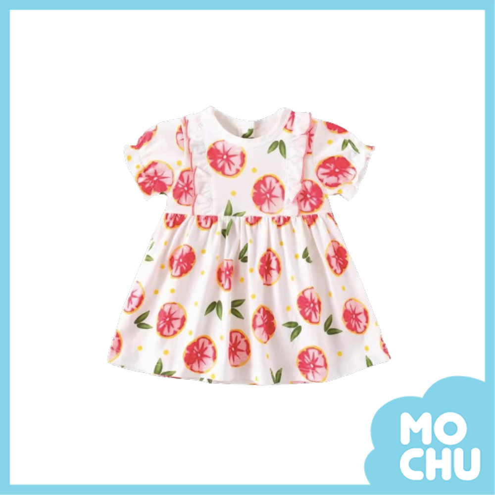 西柚子連衣裙