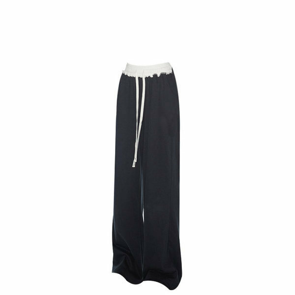 Hot Selling Elastic High Waisted Wide Leg Pants (Black Size S)