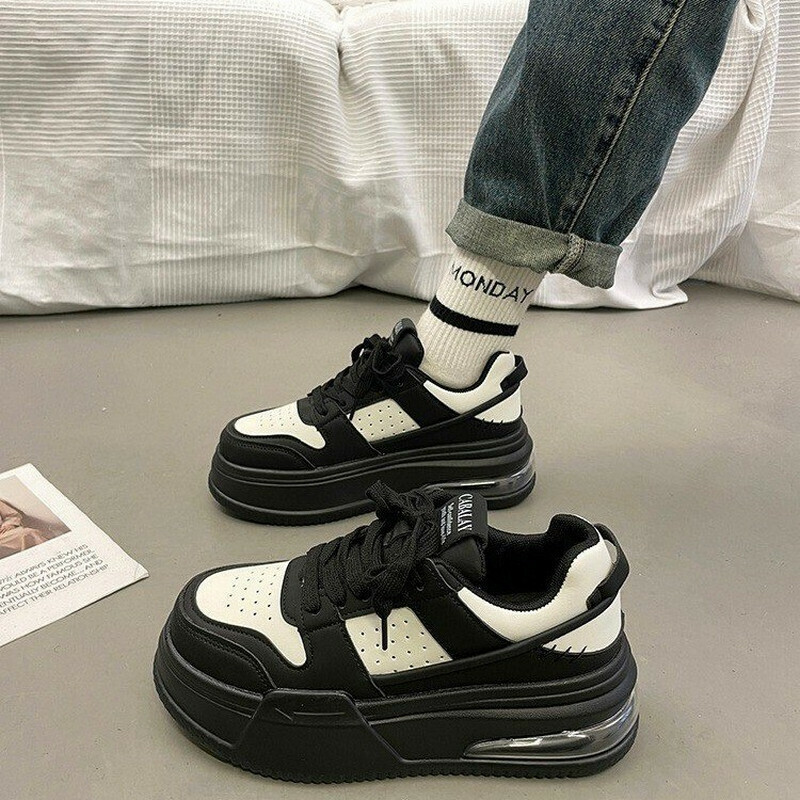 Hot selling thick-soled sneakers (black size 35-40) (please contact customer service to confirm the delivery size after placing the order)