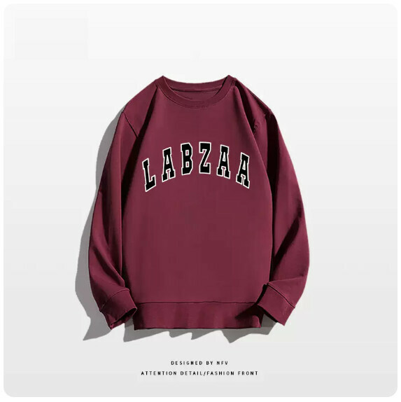 爆款圓領衛衣【M-3XL】【酒紅色-薄款】(下單後聯絡客服確認發貨尺碼) 