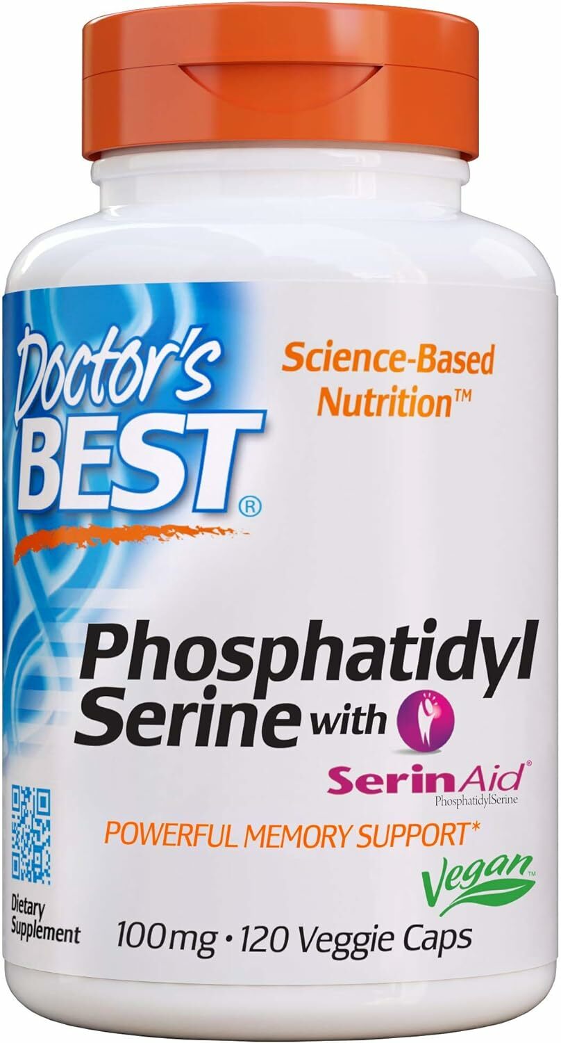 [預購] SerinAid 專利腦磷脂 120粒 Doctor's Best Phosphatidyl Serine