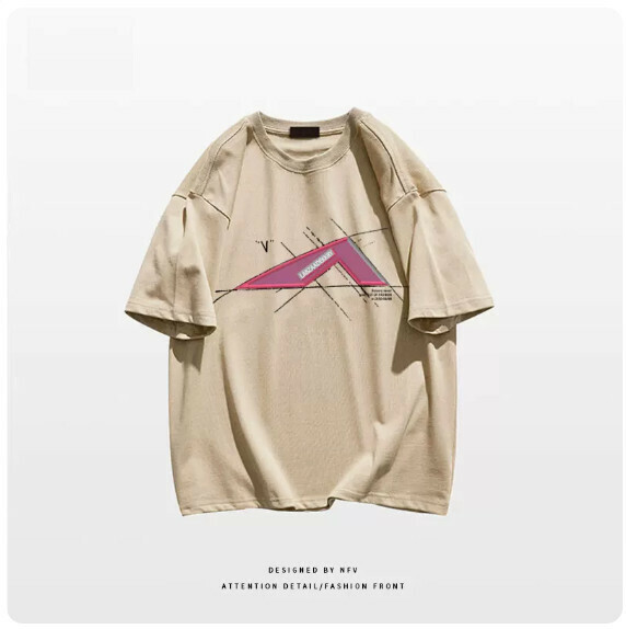 爆款圓領T恤【M-3XL】【卡其色-220g】(下單後聯絡客服確認發貨尺碼) 