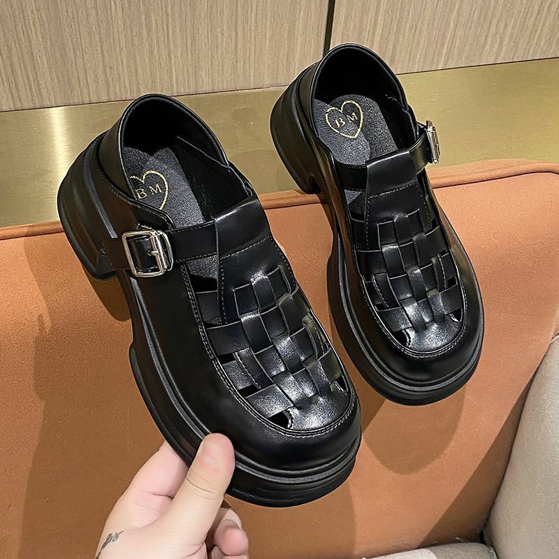Hot selling casual Roman shoes (black size 35-40) (please contact customer service to confirm the delivery size after placing the order)