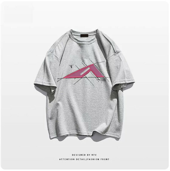 Crew neck T-shirt [M-3XL] [light gray-220g] (contact customer service to confirm the shipping size after placing an order) 