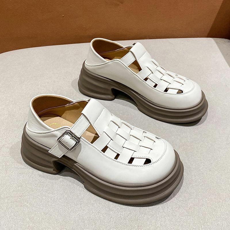 Hot selling casual Roman shoes (off-white, size 35-40) (please contact customer service to confirm the delivery size after placing the order)