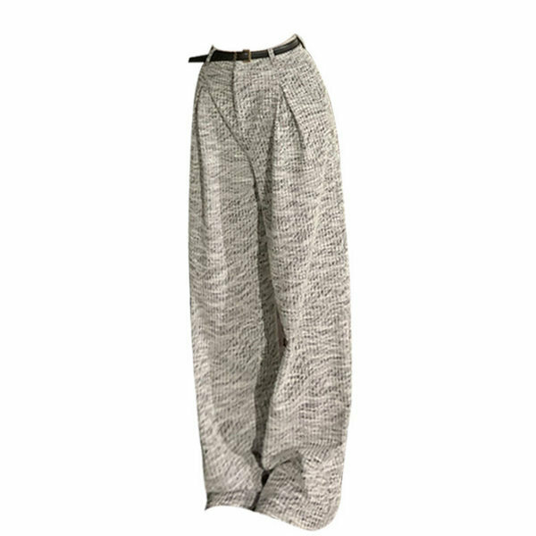 Hot selling mid-high waist drapey casual pants (gray size S-L) (please contact customer service to confirm the delivery size after placing the order)