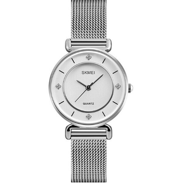 Hot Selling Simple Fashion Watch [Silver-Mesh Strap Style]