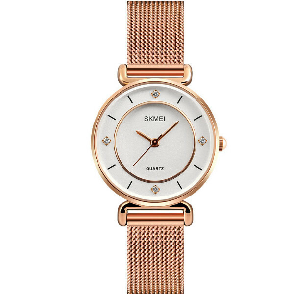 Hot Selling Simple Fashion Watch [Rose Gold-Mesh Belt Model]