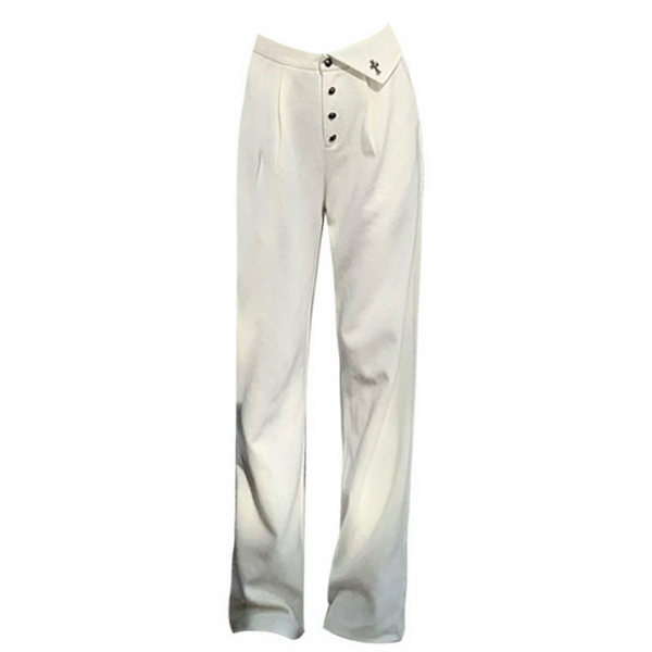 Hot selling straight floor mopping casual pants (off-white size S-L) (please contact customer service to confirm the delivery size after placing the order)