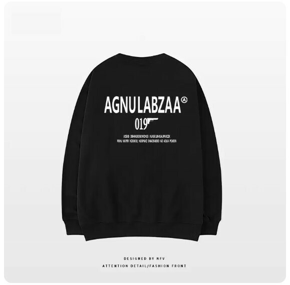 爆款圓領衛衣【M-3XL】【黑色-薄款】(下單後聯絡客服確認發貨尺碼) 
