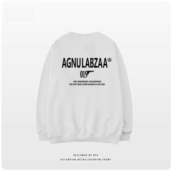 爆款圓領衛衣【M-3XL】【白色-薄款】(下單後聯絡客服確認發貨尺碼) 