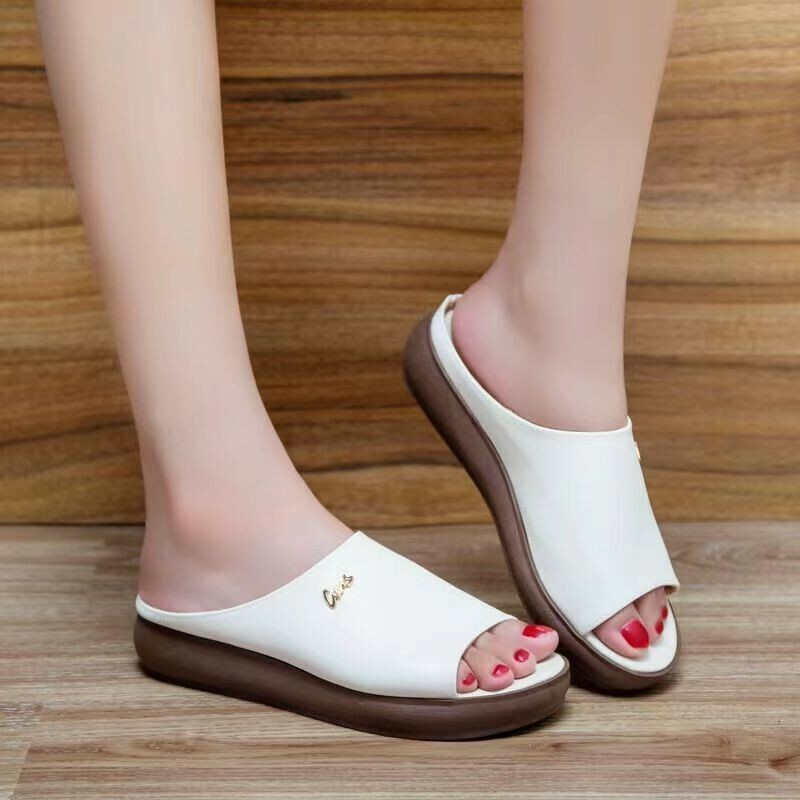 Hot selling open toe sandals (off-white, size 35-40) (please contact customer service to confirm the delivery size after placing the order)