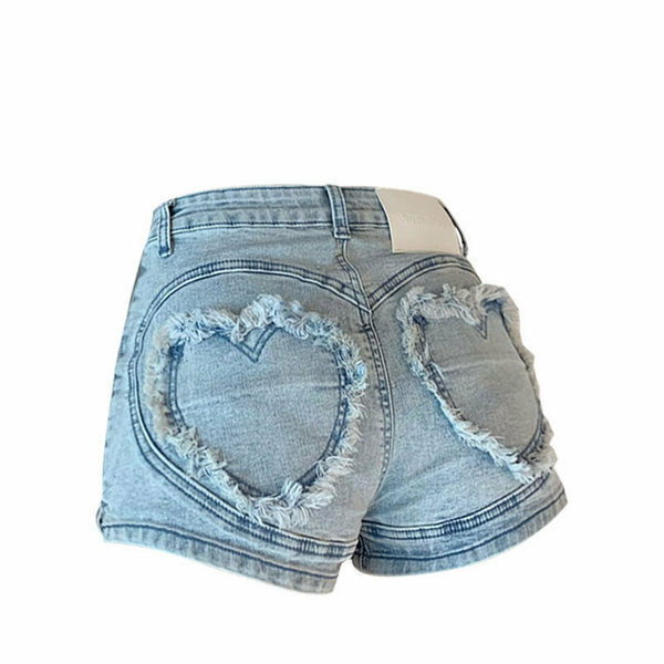 Hot selling denim shorts (blue size S-L) (please contact customer service to confirm the delivery size after placing the order)