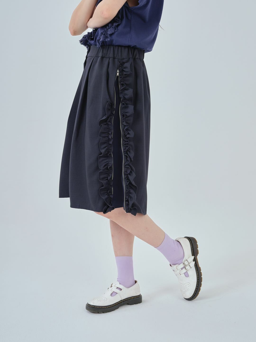 預購 - KR 側Ruffle拉鏈Pants