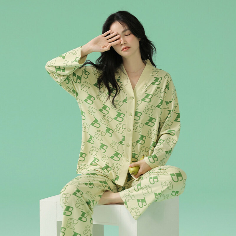 Long sleeve pajama set [M-XXL RS-3E2318] [Contact customer service to confirm the shipping size after placing the order.] 】