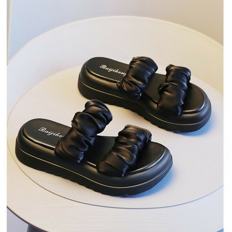 Hot selling small fragrant sandals (black size 35-40) (please contact customer service to confirm the delivery size after placing the order)
