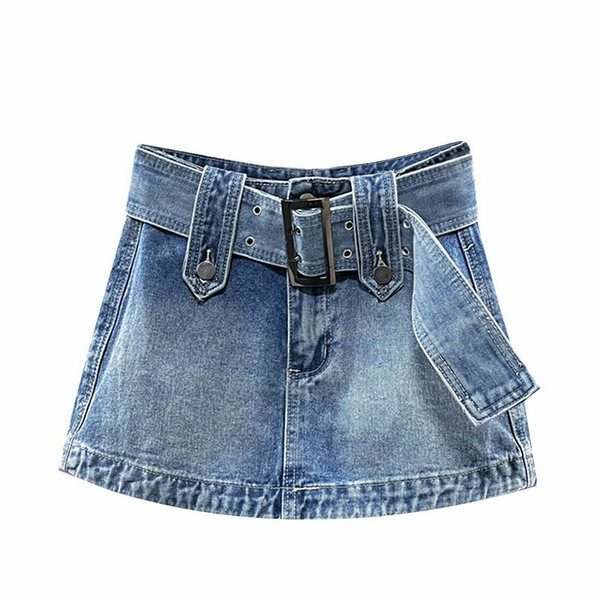 Hot Selling Denim Skirt (Blue Size XL)