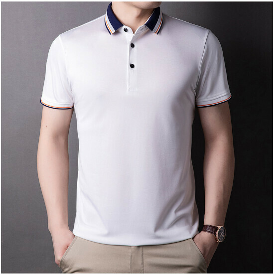 熱賣翻領短袖t恤【106款白色】尺碼【165/M-190/4XL】【下單後聯絡客服確認發貨尺碼】