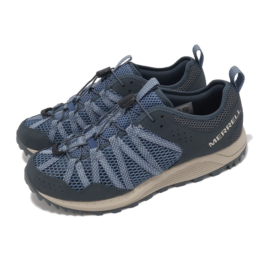 MERRELL 美國 男 WILDWOOD AEROSPORT 藍色 速乾/透氣/健走/止滑/快乾 31ML068085