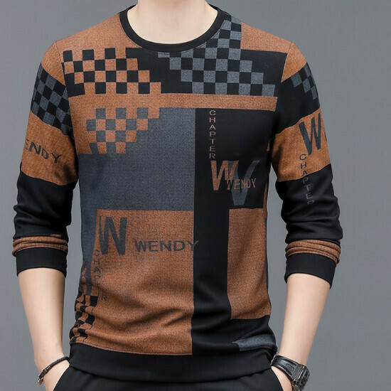 新款長袖衛衣【8835款棕色】尺碼【M-4XL】【下單後聯絡客服確認發貨尺碼】