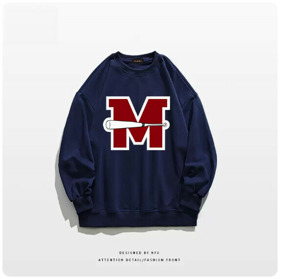爆款圓領衛衣【M-3XL】【藏藍色-薄款】(下單後聯絡客服確認發貨尺碼) 