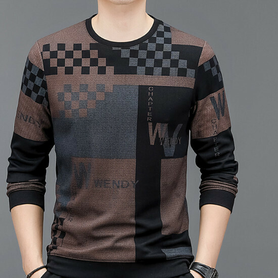 新款長袖衛衣【8835款咖色】尺碼【M-4XL】【下單後聯絡客服確認發貨尺碼】