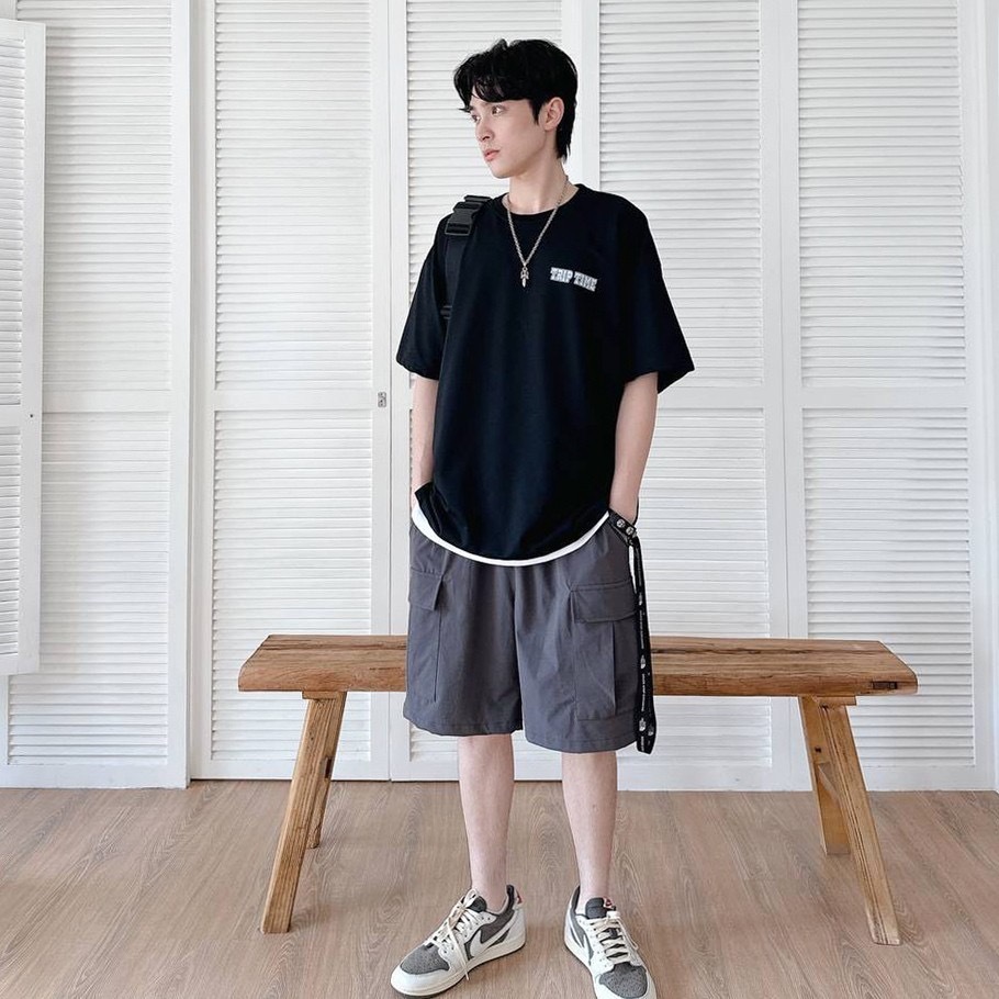 寬版工作短褲 (5colors)