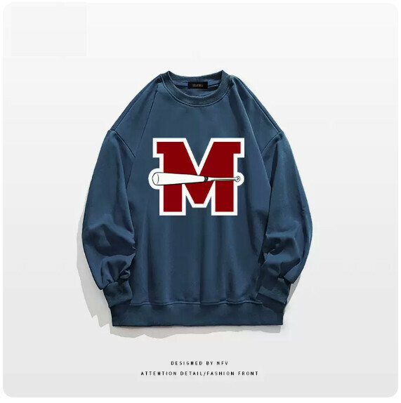 爆款圓領衛衣【M-3XL】【深藍色-薄款】(下單後聯絡客服確認發貨尺碼) 