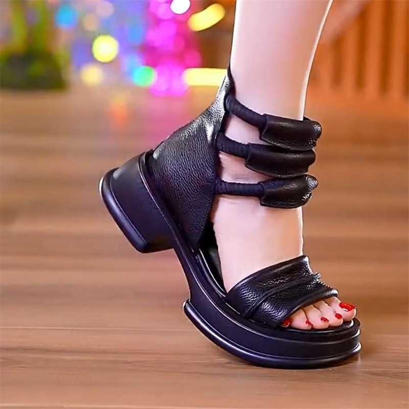 Hot selling Roman sandals (black size 35-40) (please contact customer service to confirm the delivery size after placing the order)