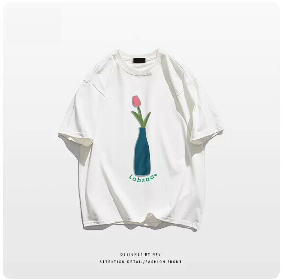 Crew neck T-shirt [M-3XL] [White-220g] (Contact customer service to confirm the shipping size after placing an order)  