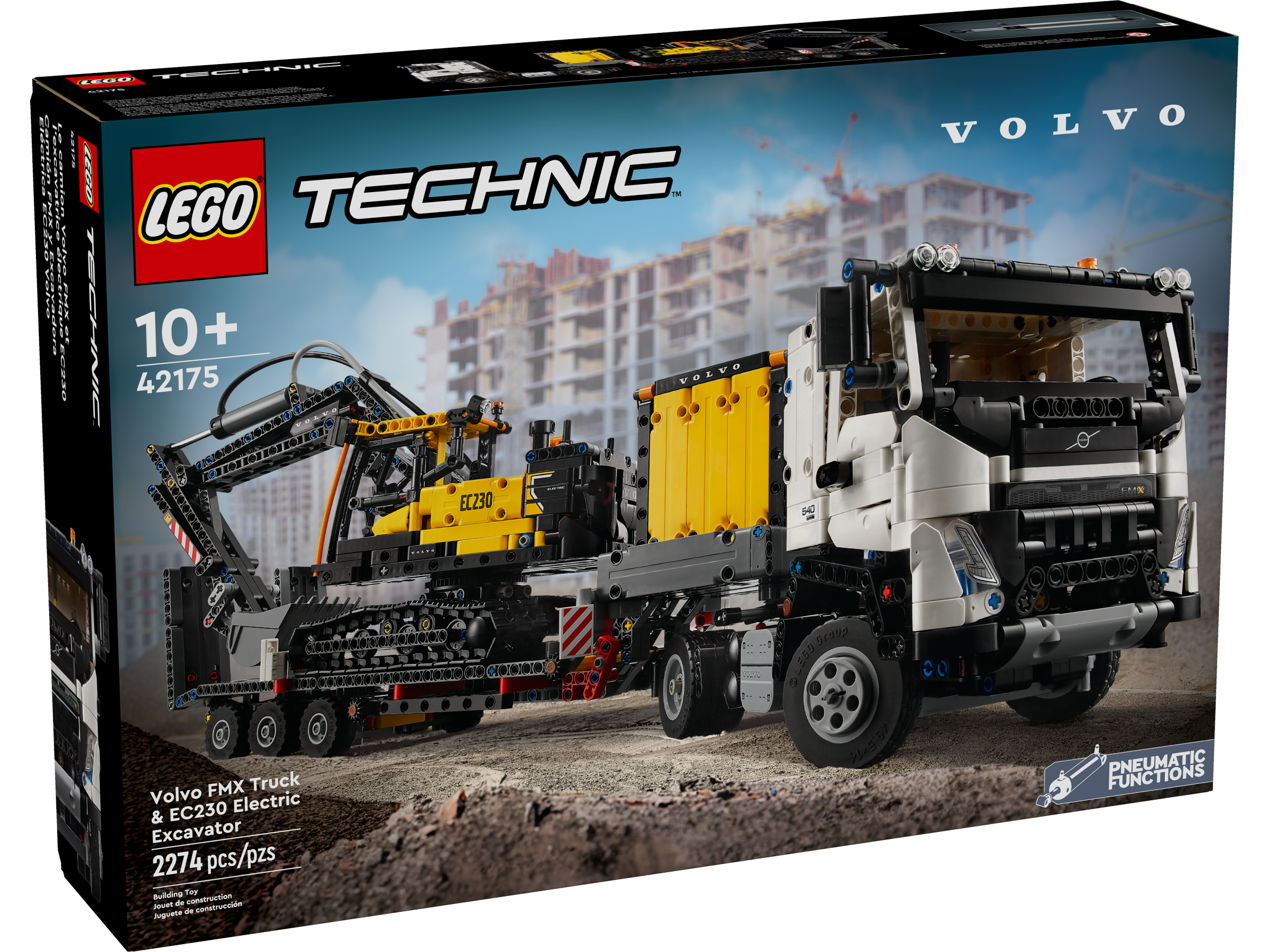 LEGO Technic 42175 Volvo FMX 卡車和EC230 電動挖掘機