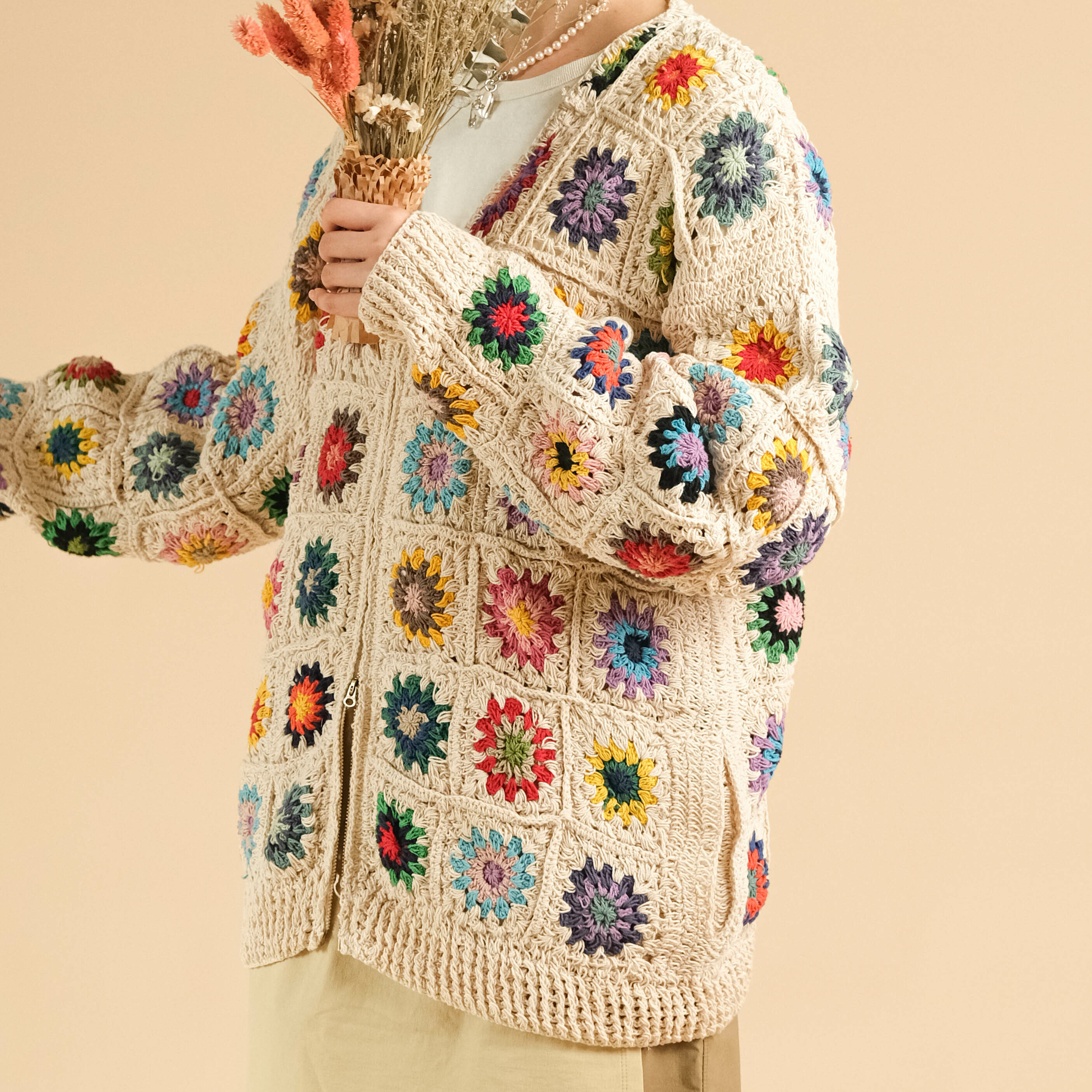 MacMahon Knitting Mills Crochet Cardigan Macmahon Knitting Mills