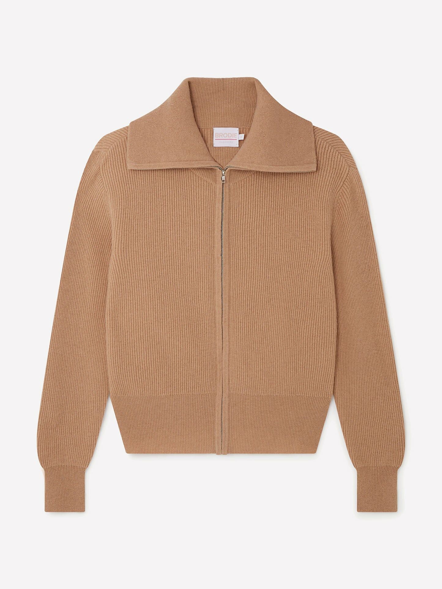 Cashmere Jade Zip Jacket 駝色羊絨外套