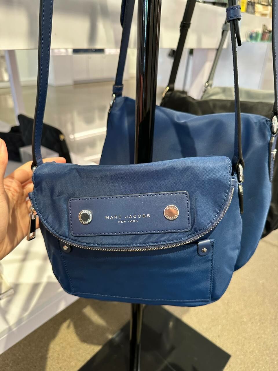 [U] MJ M0012909-419 NATASHA NYLON WOMEN'S MESSENGER CROSSBODY PURSE,AZURE BLUE, 196611122979 (UMJ1307)