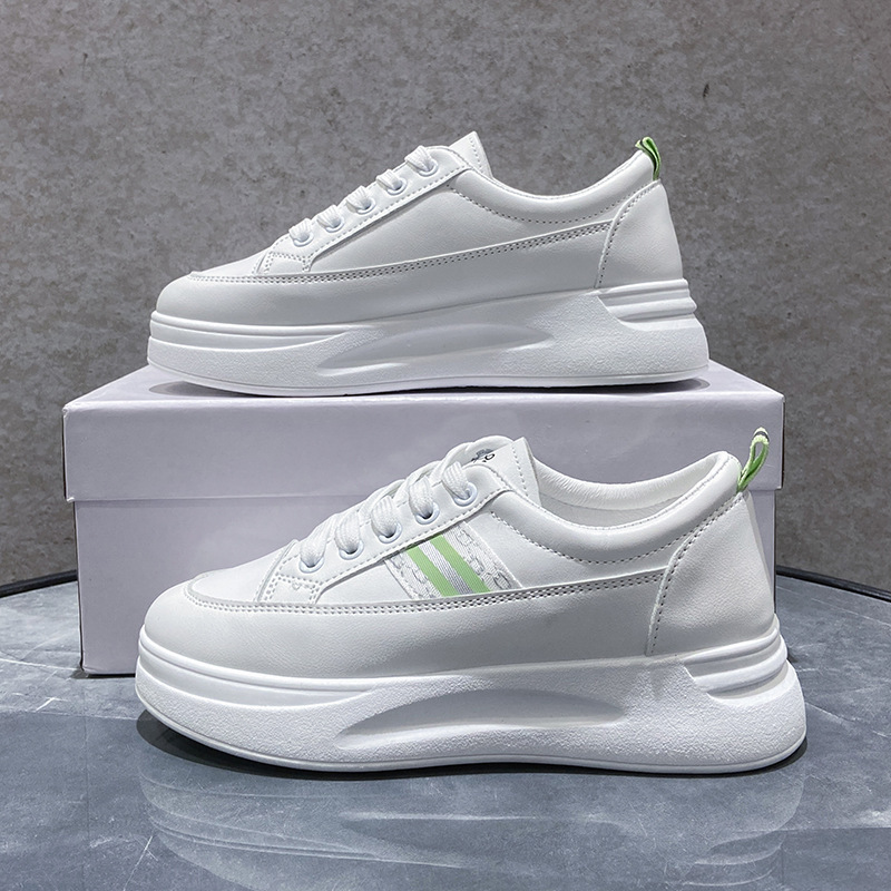 Hot selling thick-soled white shoes (green size 35-40) (please contact customer service to confirm the delivery size after placing the order)
