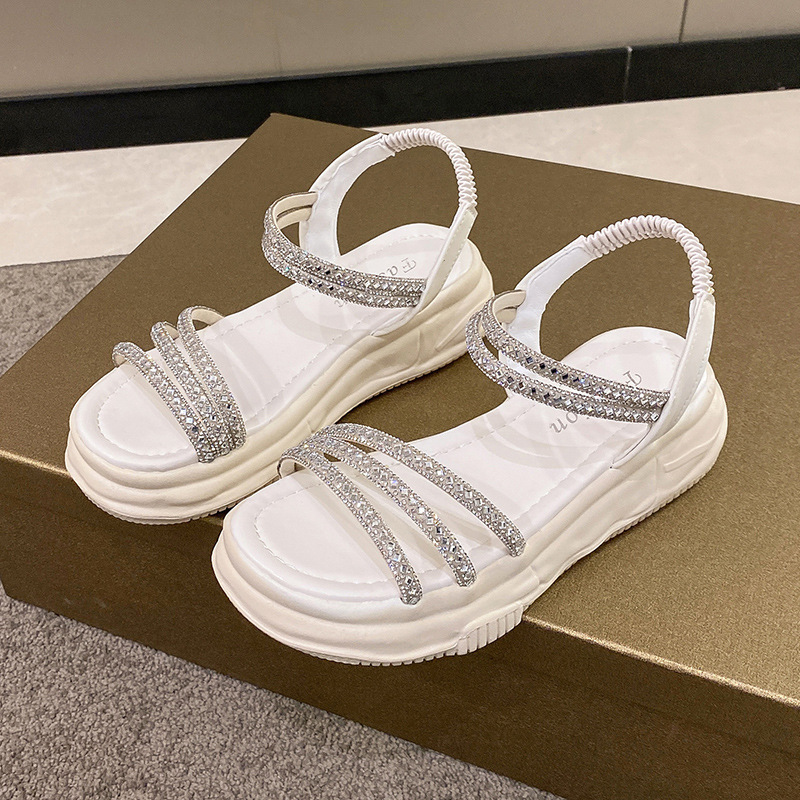 Hot selling thick-soled sandals (white size 35-40) (please contact customer service to confirm the delivery size after placing the order)