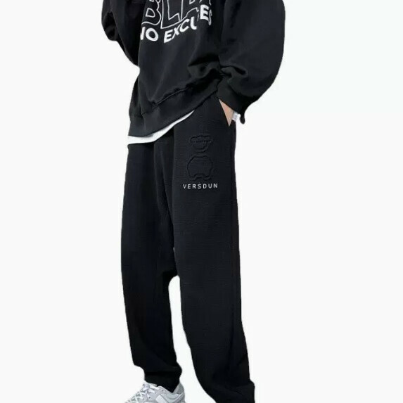 新款運動長褲男春秋（黑色【M_5XL碼】（下單後聯繫客服確認發貨尺碼）